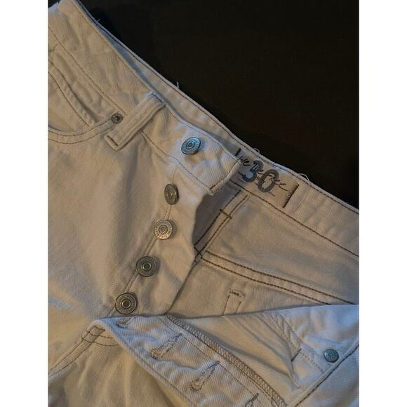 Free People We The Free Romeo Rolled Cuff Button Fly Distressed Shorts - Picture 5 of 7